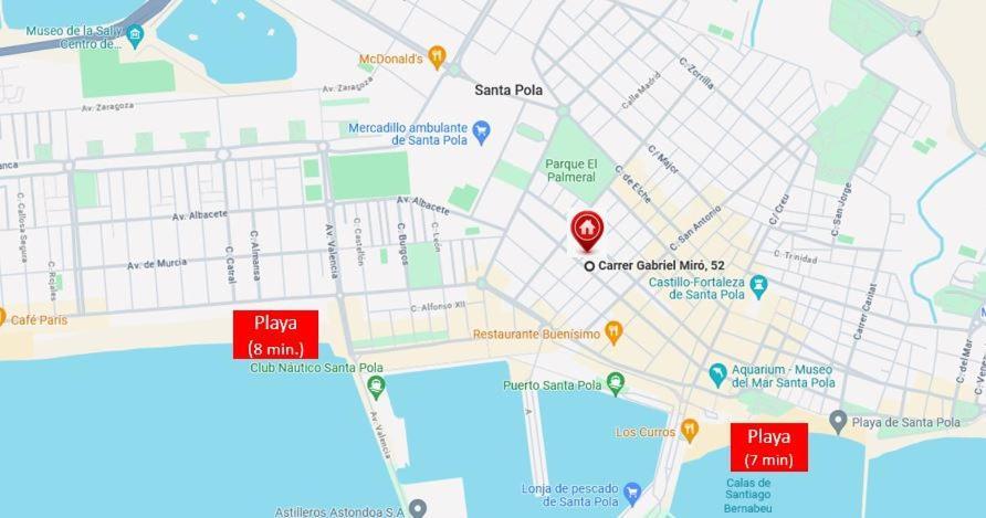 Centrico Apartamento Con Todo A Estrenar En La Playa Santa Pola Buitenkant foto